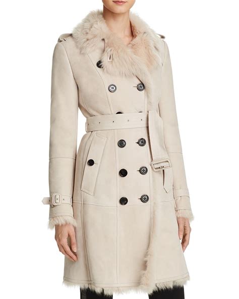 burberry toddingwall shearling trench coat|Burberry shell trench coat.